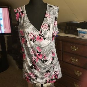 Style & Co Multicolored sleeveless top